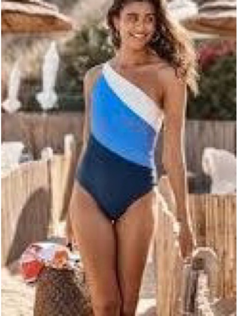 summersalt the sidestroke size 22 plus  swimsuit one piece one shoulder slimming